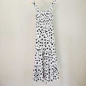 Playa Lucila White Polka Maxi Dress